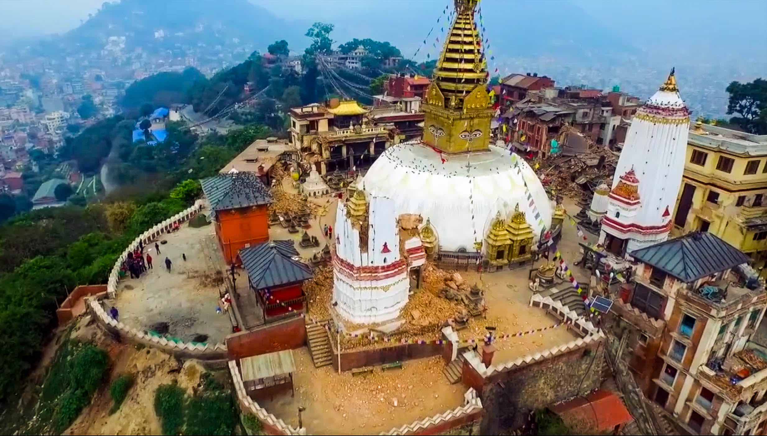 Ora en Swayambhunath